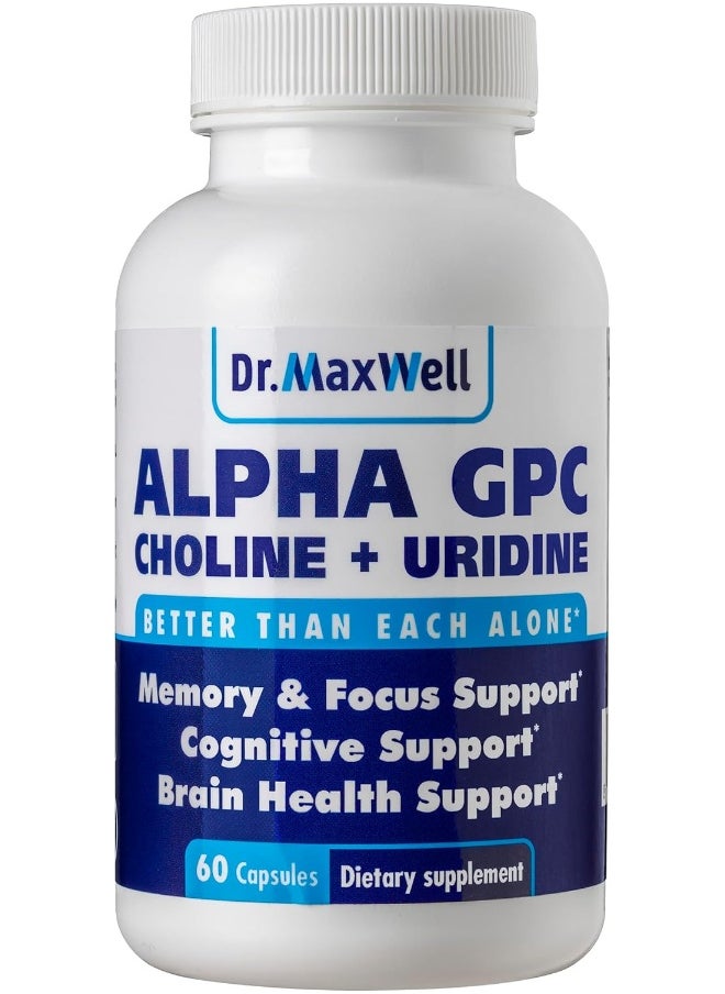 Dr. Maxwell Alpha GPC 600mg + Uridine, a Choline Enhancer  - Image 1