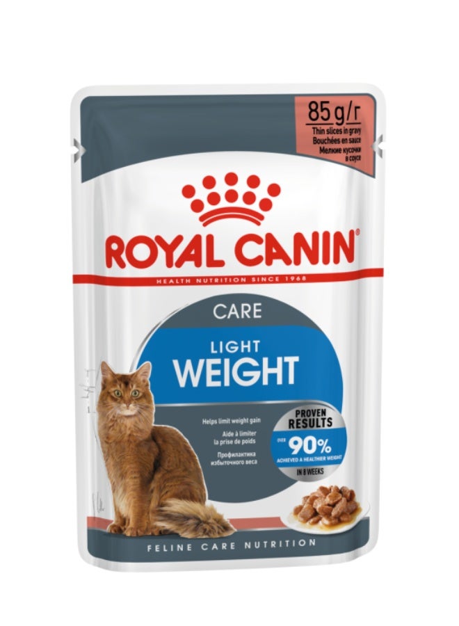 ROYAL CANIN Feline Care Nutrition Light Weight Care (WET FOOD - Pouches) 12 x 85g - Image 1