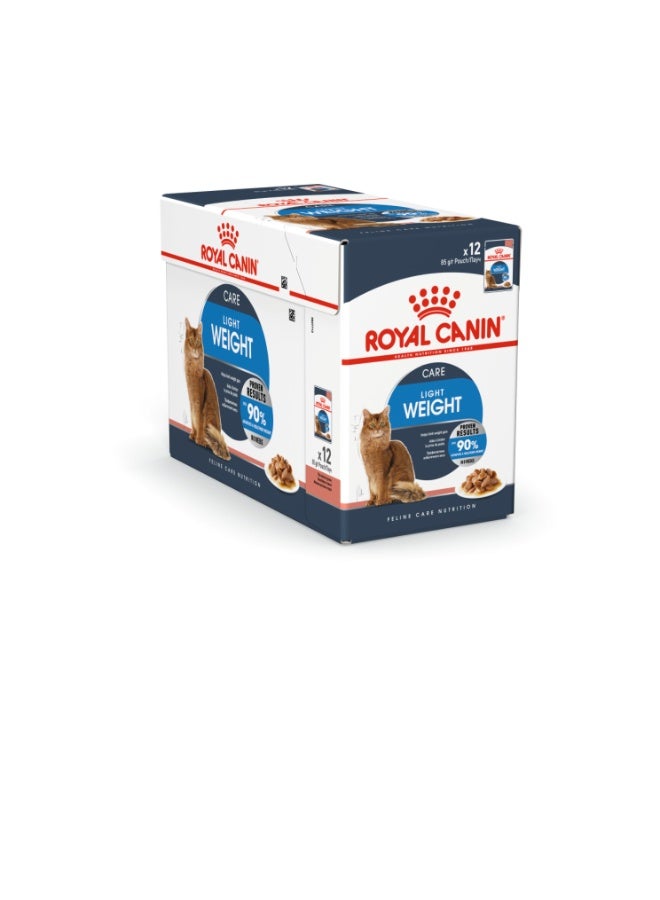 ROYAL CANIN Feline Care Nutrition Light Weight Care (WET FOOD - Pouches) 12 x 85g - Image 2