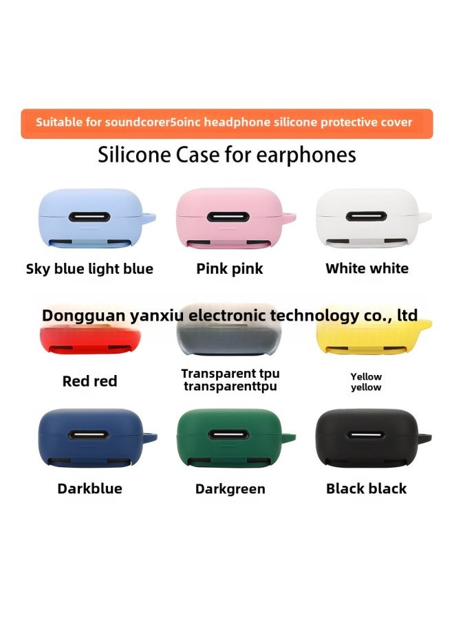 Generic Suitable For Soundcore Sound Wide Anker R50i NC Earphone Case Bluetooth Earphone Protective Case Charging Empty Box-Color:White Nude Outfit-Model:R50i NC  - Image 2