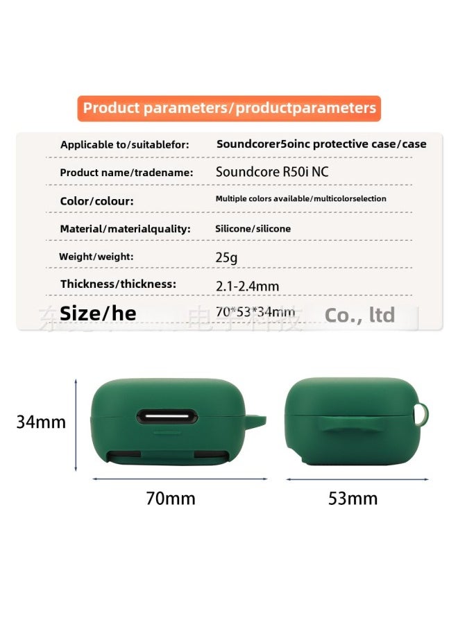 Generic Suitable For Soundcore Sound Wide Anker R50i NC Earphone Case Bluetooth Earphone Protective Case Charging Empty Box-Color:White Nude Outfit-Model:R50i NC  - Image 4