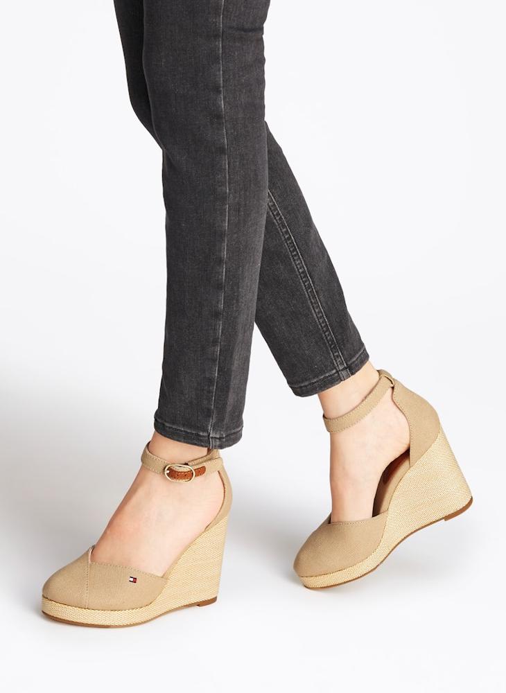 HIGH CLOSED TOE WEDGE ESPADRILLES