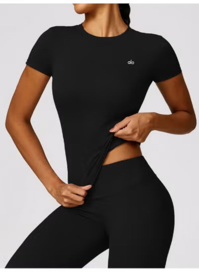 Alo Yoga Lady sports short sleeve quick drying - Image 2