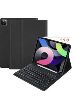 CaseBuy Keyboard Case for iPad Pro 2022 11-inch 4th Gen Air 5th 4th Gen 2022/2020 Pro 11 1st 2nd 3rd 2018 /2020 /2021 10.9 inch Case with Pencil Holder Detachable BT Keyboard Smart Folio Black  - Image 4