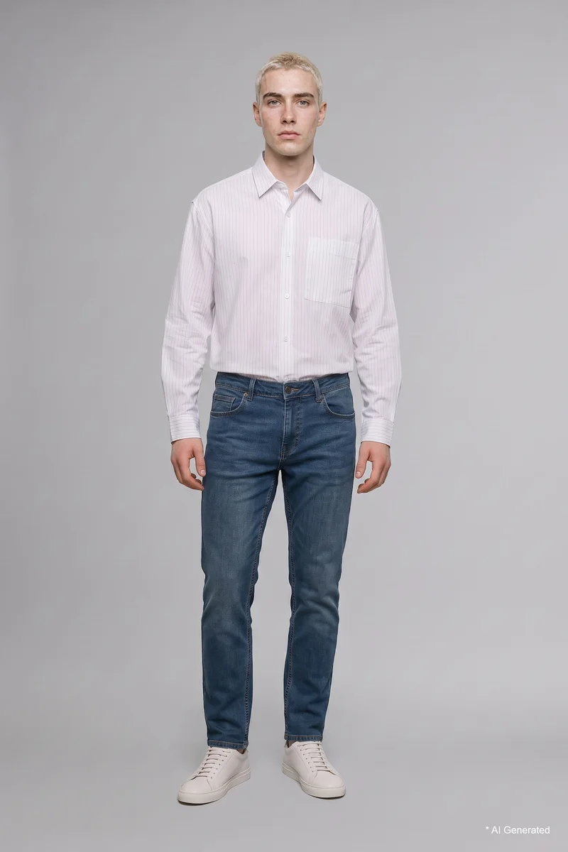 Sergio Regular Fit Regular Waist Straight Leg Jeans