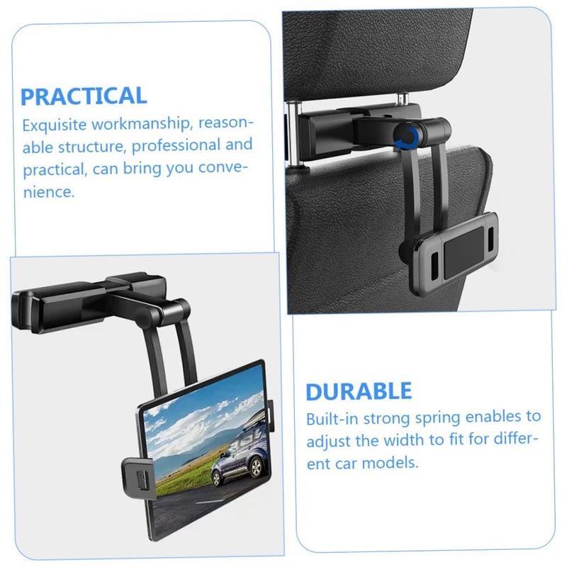 Universal Car Headrest Tablet Holder Mount with Charging Access for Backseat Viewing - Image 5