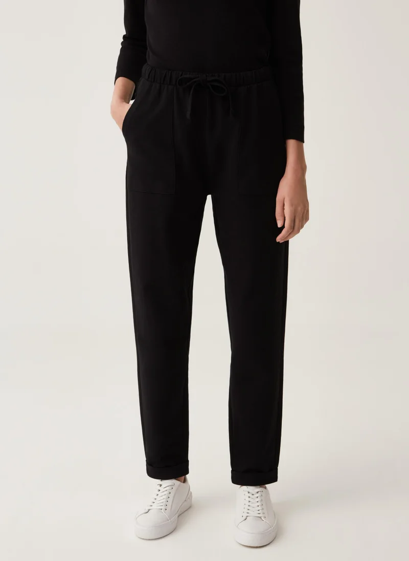 Ovs Ovs Fitness French Terry Joggers With Turn-Ups