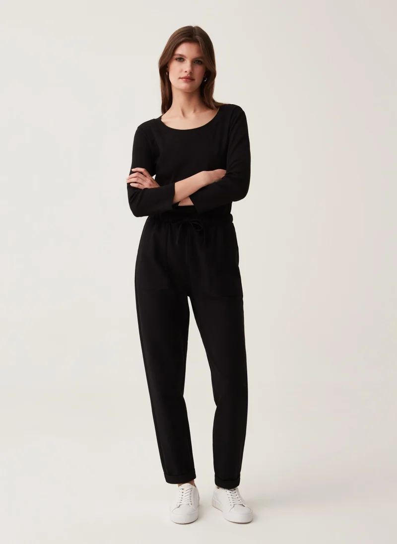 Ovs Ovs Fitness French Terry Joggers With Turn-Ups