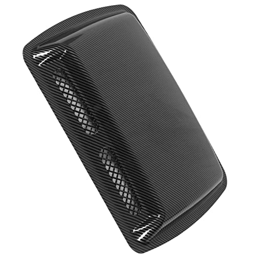 Shanrya Decorative Air Intake Covers, Self Adhesive Design Car Hood Vents Hood Scoop Vent Bonnet Cover Hood Scoop for Cars (Carbon Fiber Pattern) - Image 1