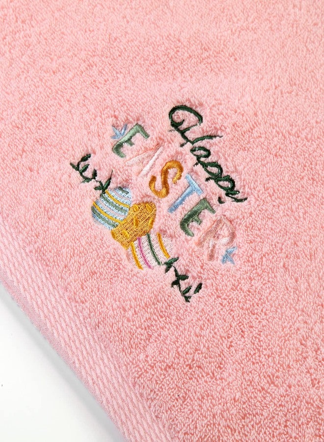 Quera 2 Pack Easter Hand Towels 100% Cotton Embroidered Premium Luxury Decor Bathroom Decorative Dish Towels Set for Drying, Cleaning, Cooking, Holiday Towels Gift Set 14'' x 29'' - Image 5