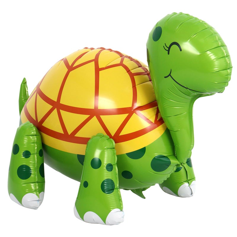 AUGHOA Green Turtle Balloon 26 Inch Large Walking Tortoise Foil Balloon Green Balloons for Turtles Birthday Party Pet Themed Party St Patricks Day Decoration - Image 3