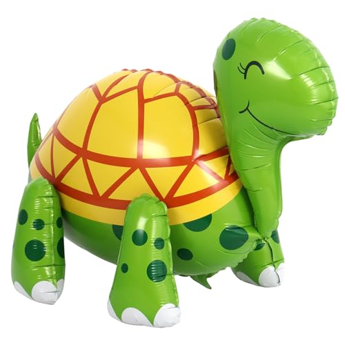 AUGHOA Green Turtle Balloon 26 Inch Large Walking Tortoise Foil Balloon Green Balloons for Turtles Birthday Party Pet Themed Party St Patricks Day Decoration - Image 1