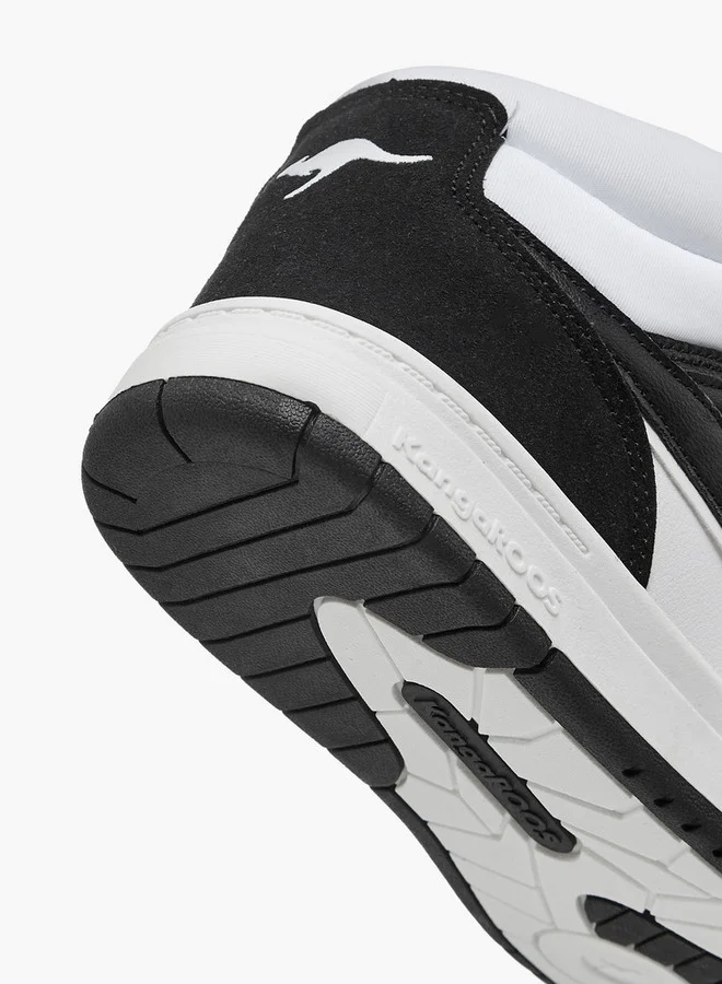 kangaROOS Women's Panelled High Top Shoes with Hook and Loop Closure