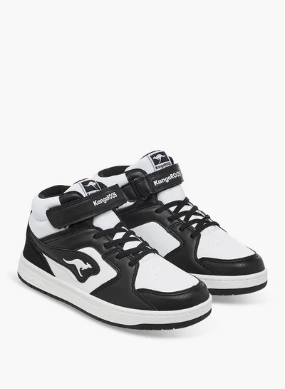 kangaROOS Women's Panelled High Top Shoes with Hook and Loop Closure