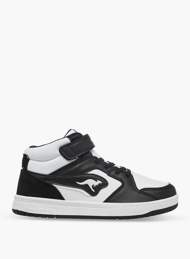 kangaROOS Women's Panelled High Top Shoes with Hook and Loop Closure