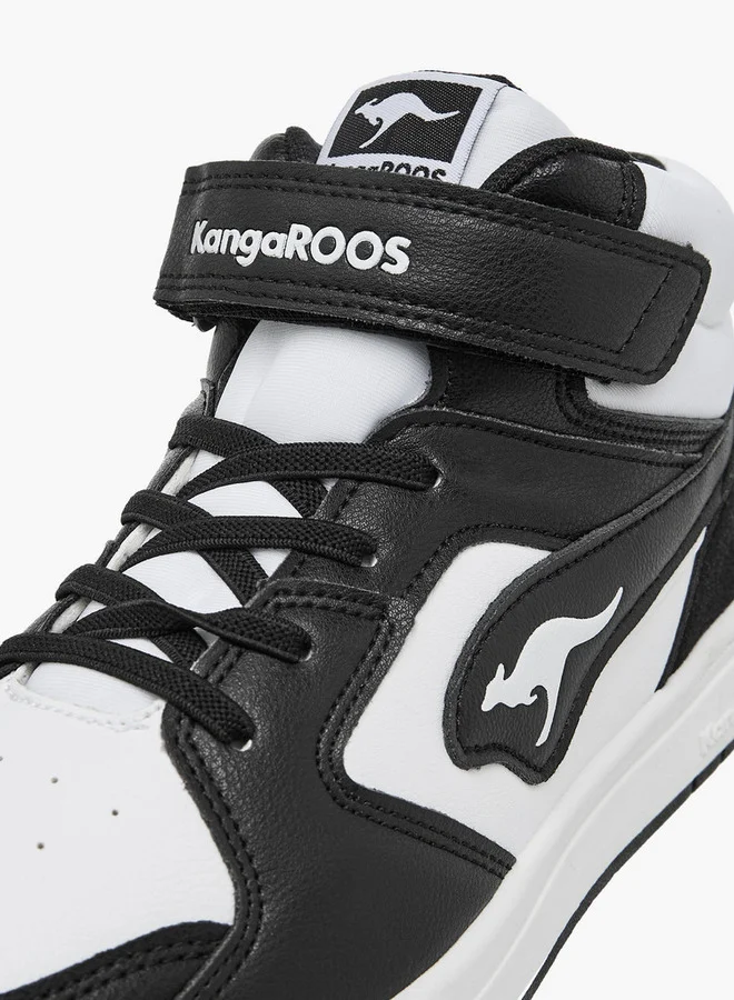 kangaROOS Women's Panelled High Top Shoes with Hook and Loop Closure