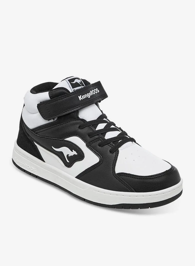kangaROOS Women's Panelled High Top Shoes with Hook and Loop Closure