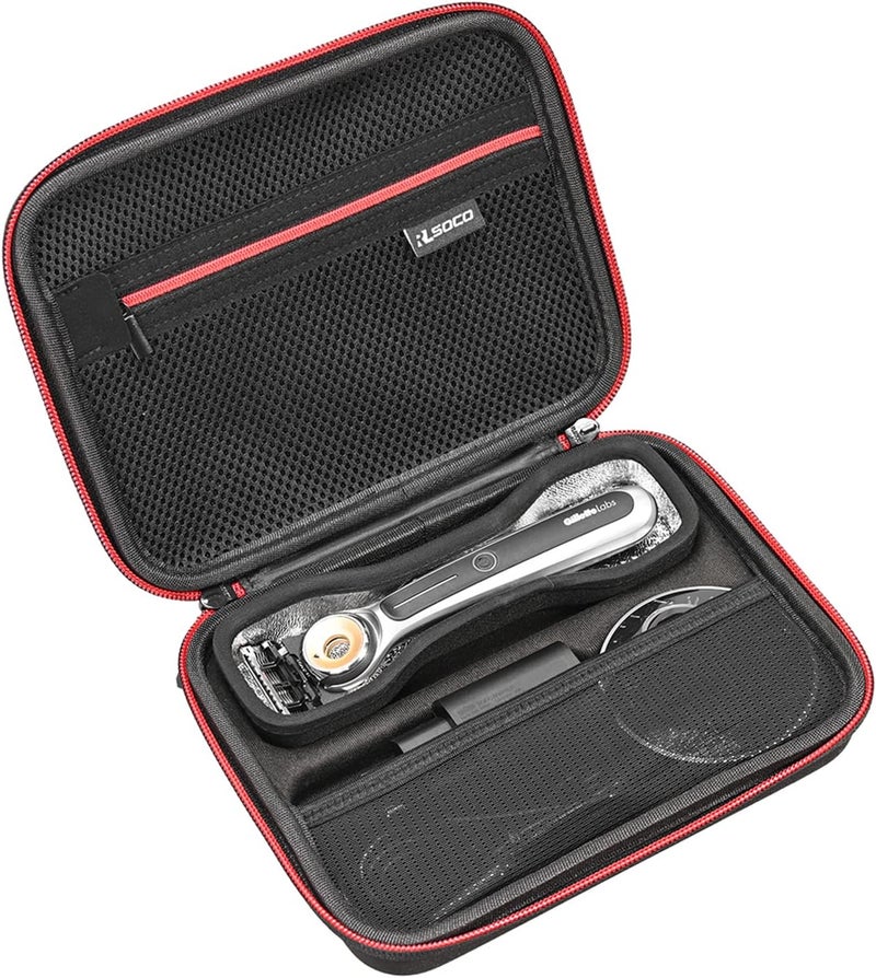 RLSOCO Carrying Case Compatible With Gillette Heated Razor for Men (Black)