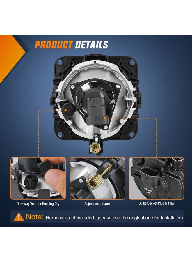 Nilight Fog Lights Assembly Compatible with 2002 2003 2004 2005 2006 Ford Focus SVT 2005 2006 Ford Escape 2003 2004 Ford Mustang Cobra 2002 Lincoln LS Fog Light Replacement, 2 Year Warranty - Image 3