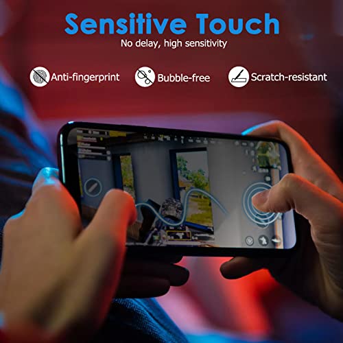 LYWHL 2 Pack for Samsung Galaxy A14 5G Privacy Screen Protector, Anti Spy Tempered Glass 9H Hardness Protective Film for Galaxy A14 6.6”, Anti Scratch Case Friendly Bubble Free Easy Install - Black - Image 5