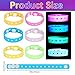 Kasyat 12 Pieces 8 Inch Silicone Charm Bracelets Luminous Silicone Wristbands Bulk for Charm Adjustable with Hole Mardi Gras Decoration for Party Favors Presents 6 Colors - Image 2