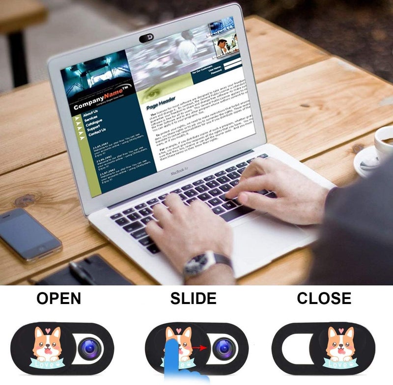 IMNEXT2U Laptop Camera Cover Slide 3 Pack Ultra Thin Slide Computer Webcam Covers for Echo Show, iPad, Tablet, Chromebook, PC - Koji - Image 3