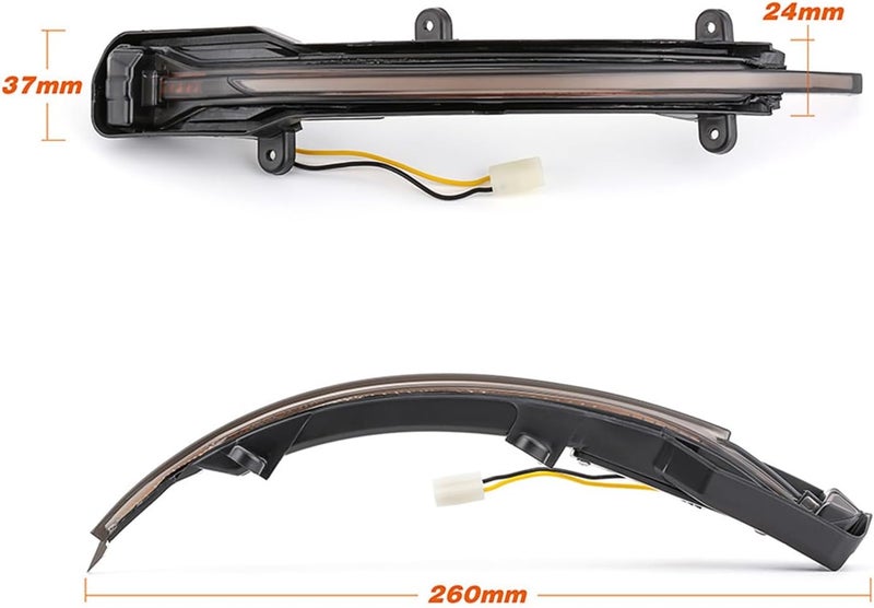 Vuzmode Dynamic Turn Signal Side Mirror Indicator Lights - Image 2