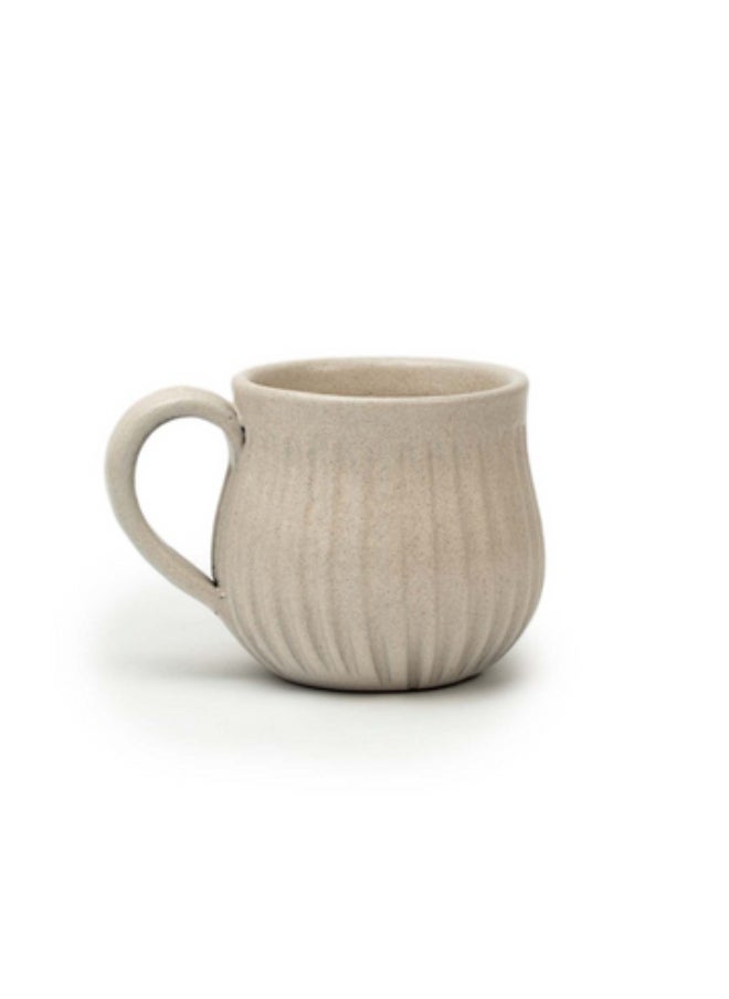 Balkans Handmade Pottery Mug - White 