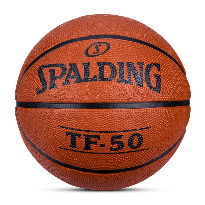 Spalding 8 Panel TF-50 FIBA Approved Rubber Moulded Basketball with Butyl Bladder, Orange, Size: 5 (Suitable for Practice/Match/Training) + Free Air Needle - Image 4