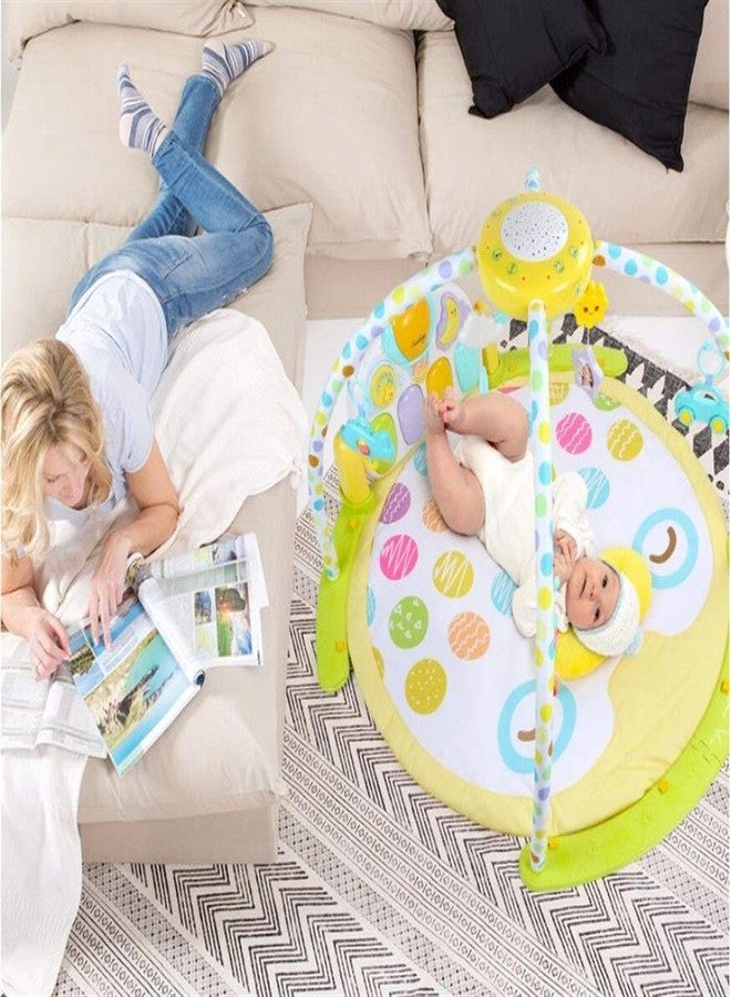 Prakal Baby Gym Kick and Play Piano Activity Baby Kick Piano Plush Mat with Rotating Star Mobile & Star Projector Child Puzzle Music Toy,Multi Color(Pack of 1 Set) - Image 3