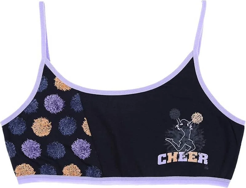 Donella 10-Piece Cheer Printed Girls' First Bra - 5971461FPC
