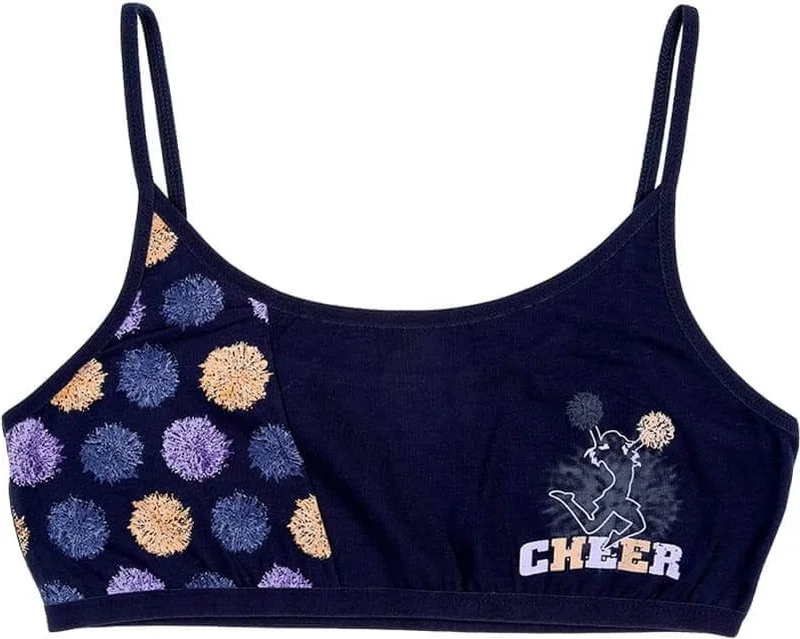 Donella 10-Piece Cheer Printed Girls' First Bra - 5971461FPC