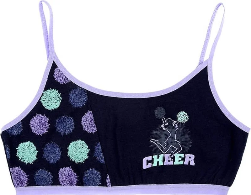 Donella 10-Piece Cheer Printed Girls' First Bra - 5971461FPC