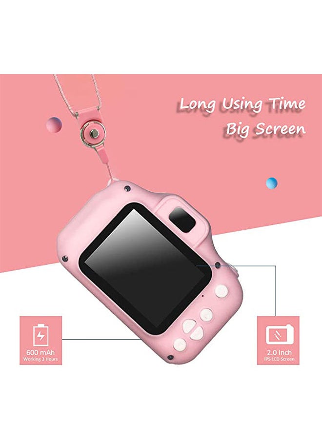 ماركة غير محددة - Gift Blue Mini Children Lcd 2inch Hd Digital Camera Video Photo Recorder Kids Toy Selfie Camera with 32gb Sd Card - Image 1