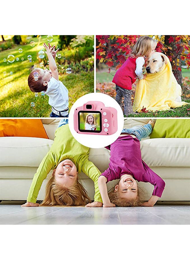 ماركة غير محددة - Gift Blue Mini Children Lcd 2inch Hd Digital Camera Video Photo Recorder Kids Toy Selfie Camera with 32gb Sd Card - Image 1