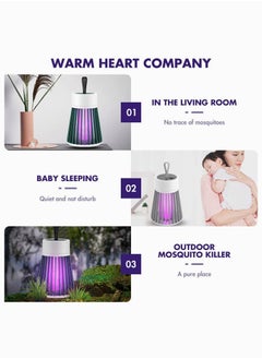 KASTWAVE Bug Zapper Mosquito Killer Electric Mosquito Killing Lamp Portable USB LED Light Mosquito Trap for Home Bedroom Outdoor Camping Mosquito Killer Lamp Mosquito Trap USB Powered Green  - Image 3