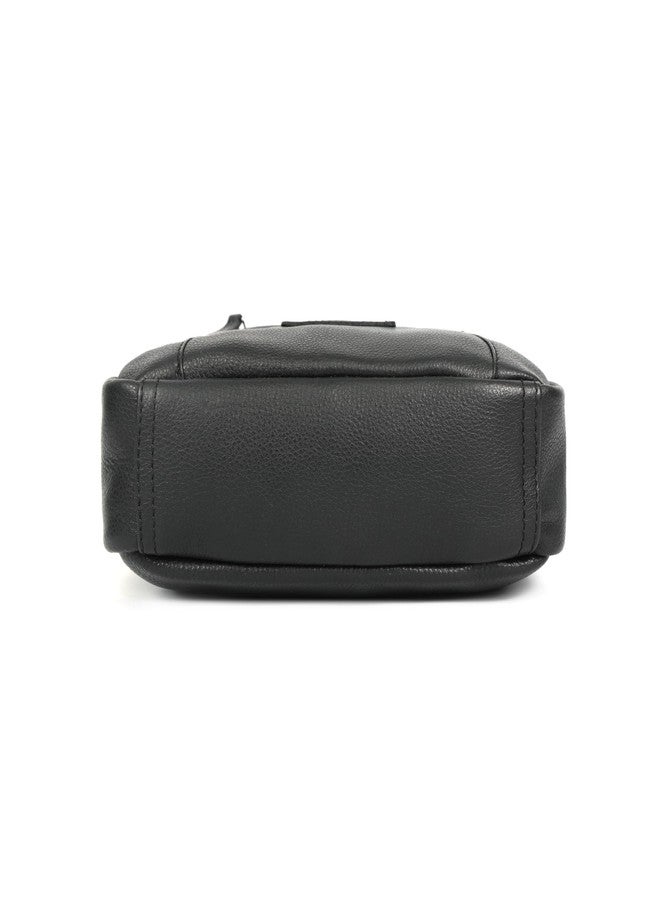 Celtic Premium Export Quality Leather Crossbody Bag for Men with Adjustable Strap & Multiple Zip Pockets - Image 5