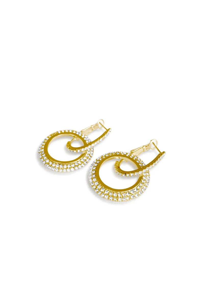 Hzmer Jewellery  Crystal Shimmer Earrings for Women | Best Price UAE