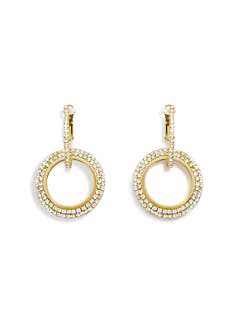 Hzmer Jewellery Crystal Shimmer Earrings