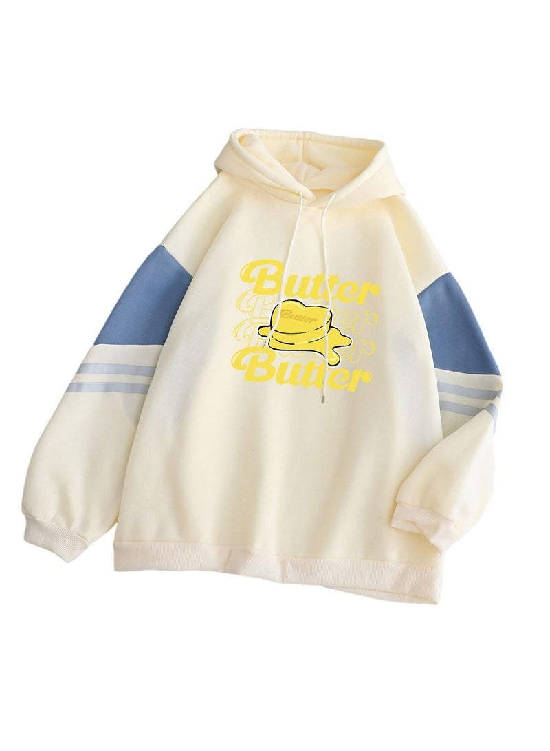NIBEMINENT Autumn and Winter Hoodie Sweater Bts Butter Hooded Sweater  - Image 1