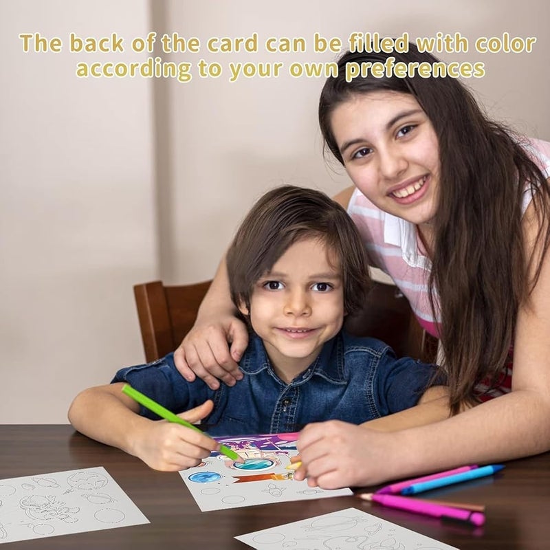 Joyzzz Scratch Art for Kids, Magic Drawing Book with 3 Scratch Pens and Colorful Paper, Fun Educational Art Activity for Children Ages 4-8, Creative DIY Craft Kit for Birthday Parties - Image 3