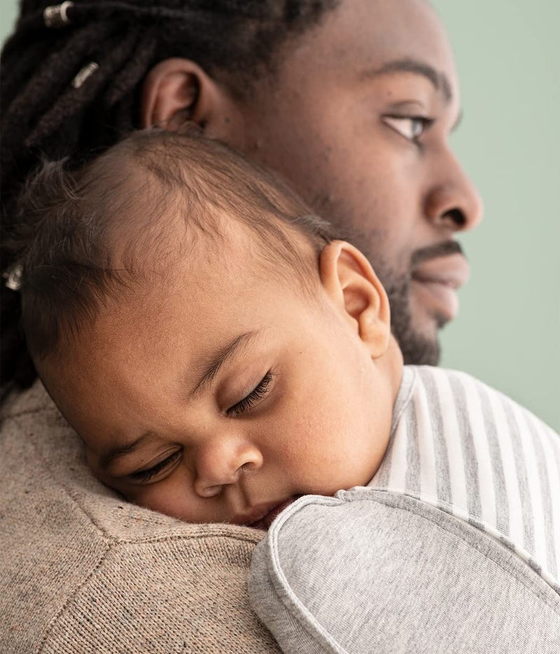 LOVE TO dream حب أن تحلم كيس الانتقال سوادل أب، سحاب مزدوج، كيس نوم للأطفال بدون أذرع مع أجنحة قابلة للفك، قطن ناعم مرن، صحي للورك، يحافظ على درجة حرارة مثالية، (6-9 أشهر)، رمادي - Image 5