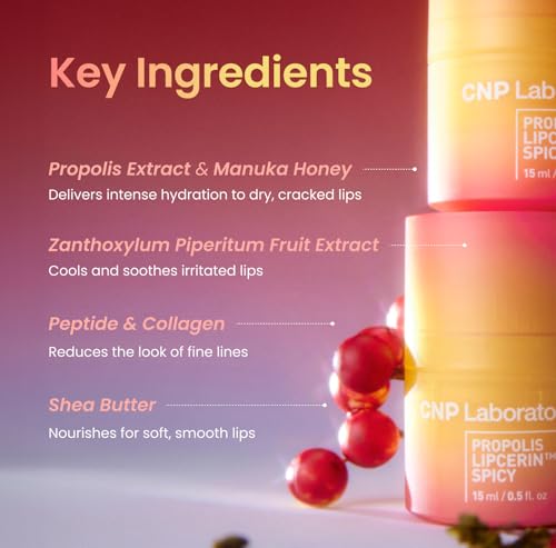 CNP Honey Lip Butter - Propolis Lipcerin™ 04 Mint, Hydrating Overnight Manuka Lip Balm & Mask, 12hr Long-Lasting Moisture, Stocking Stuffers, Gifts for Women, 0.5 fl.oz. - Image 4