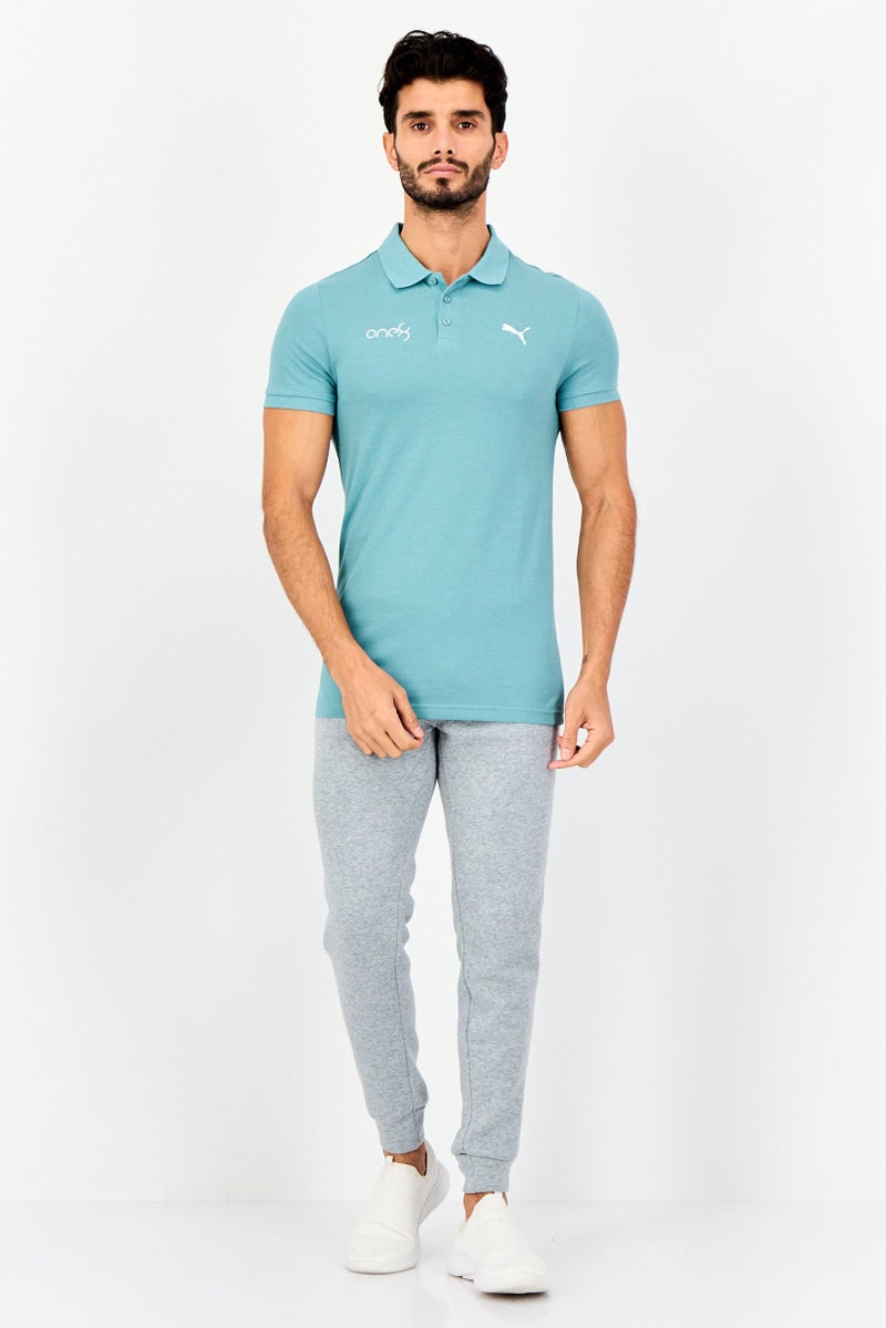 PUMA Men Sportswear Fit Short Sleeve Outdoor Polo Shirt, Mineral Blue - Image 4