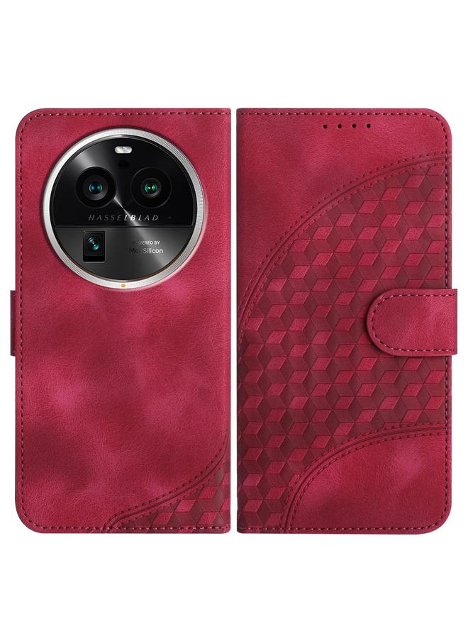S-TOP Case For OPPO Find X6 Pro Elephant Head Embossed Phone Leather Case with Lanyard - Image 1