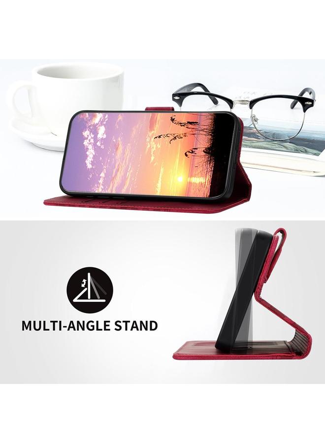 S-TOP Case For OPPO Find X6 Pro Elephant Head Embossed Phone Leather Case with Lanyard - Image 4