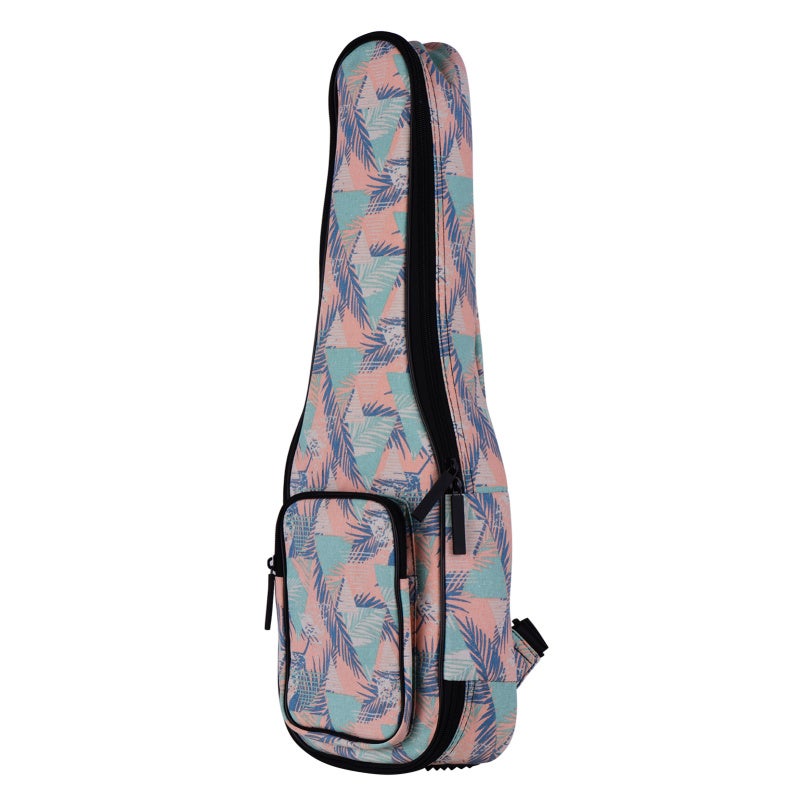 23 Inch Stylish Pattern Design Ukulele Bag - Lightweight Breathable Padded PE Foam Gig Bag for Travel Music Instrument Protection - Image 1