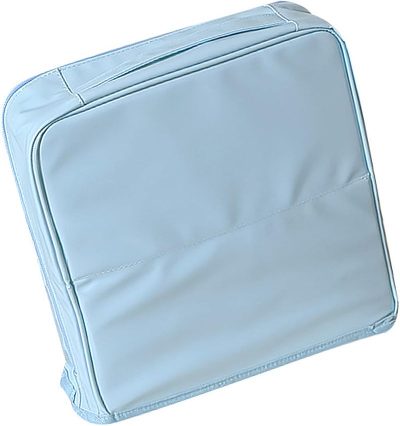 Compact Vertical Cosmetic Case in PU Leather with Spacious Interior Toiletry Bag for Efficient Space Saving Multilayer Pu Bag - Image 1