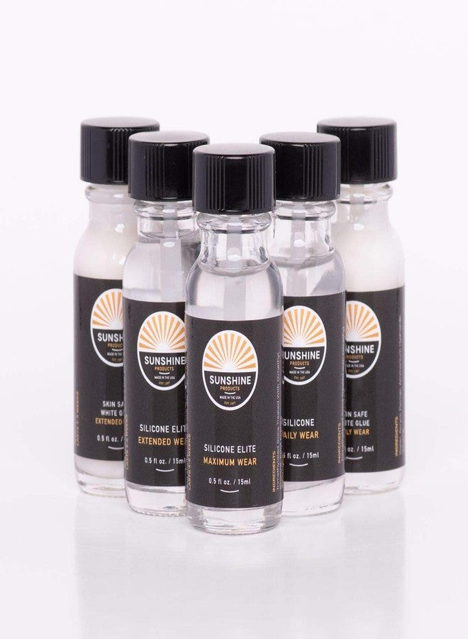 SUN SHINE Sunshine Tape | Elite Maximum Hold Silicone Wig Glue Adhesive | Brush Applicator | .5oz - Image 2