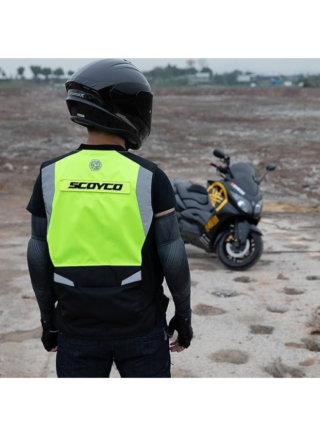Scoyco Reflective Mesh Motorcycle Safety Vest - Image 5